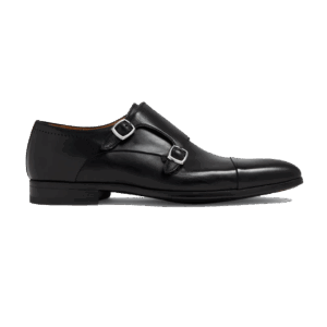 Leather monk strap shoes